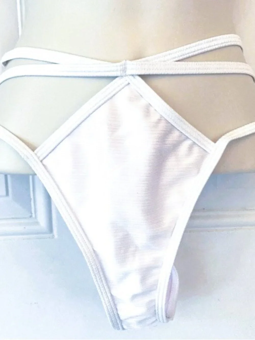 FASHION NOVA G-String Panties – White – NWOT- Women’s Plus Size 1X
